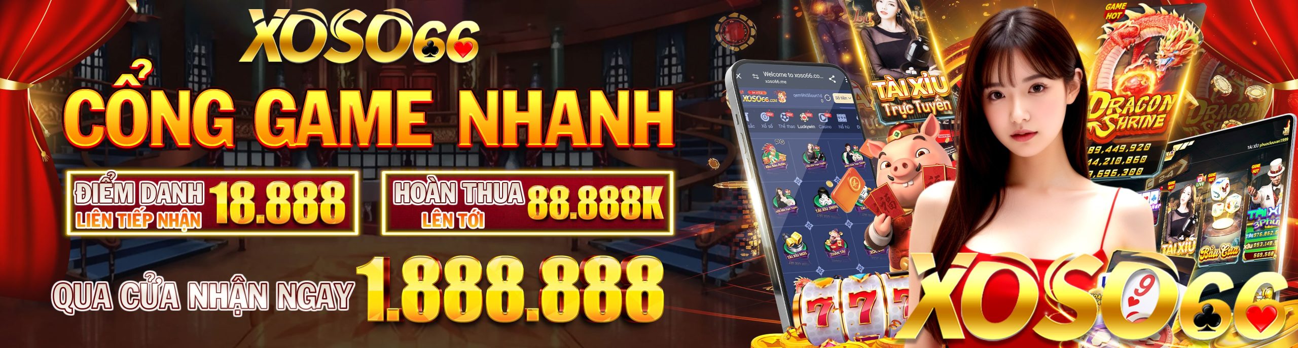 XOSO66 ⭐️ Trang Chủ XOSO66.COM Uy Tín 2026 | Nhận Code 66K 4 banner xoso66